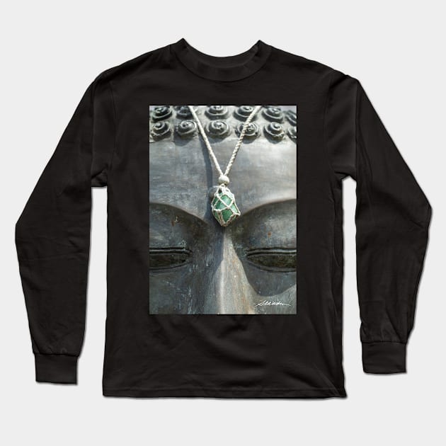 Serene Buddha Long Sleeve T-Shirt by srwdesign